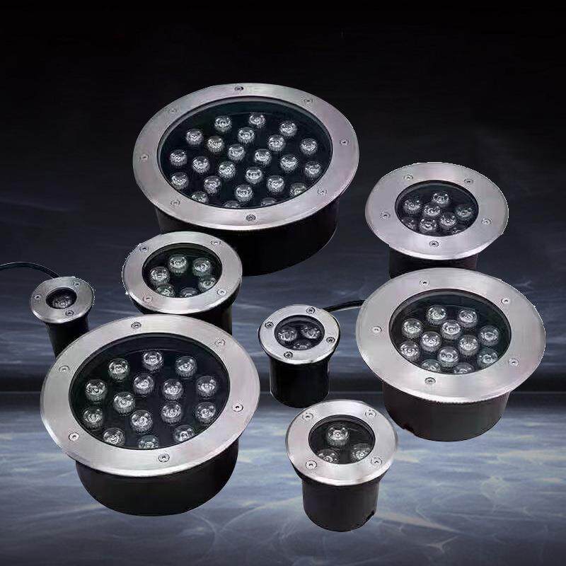 嵌入式地埋灯led地灯射灯户外防水地坪照树灯庭院灯18w24w12w15w