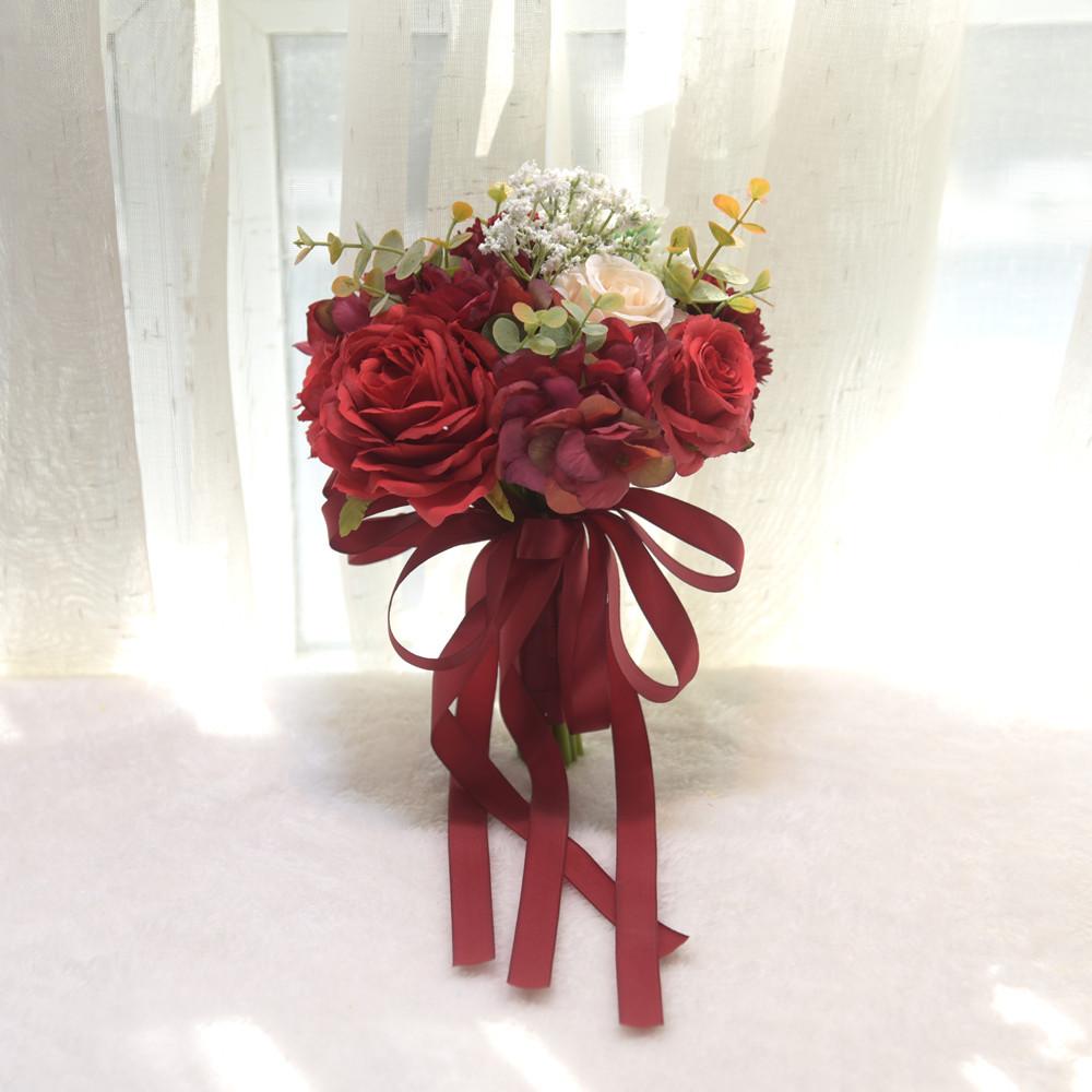 手捧花手捧花婚礼仿真餐桌花艺