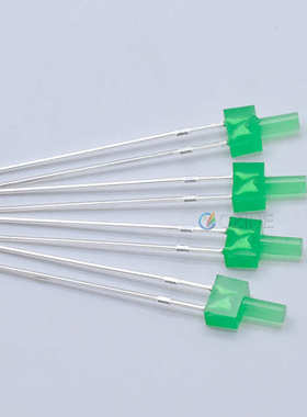 f2高平头2mm黄发黄红发红绿色指示灯宝塔形插件led灯珠发光二极管