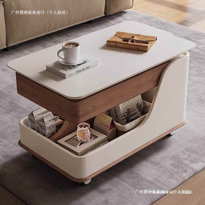 多功能升降移动茶家几户型沙DSK发边客几厅用推小车茶桌