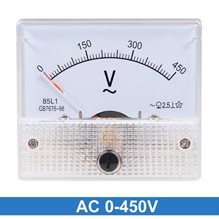 85L1 交流电压仪表250V300V500V1000V械伏特表头 450V发电机指针式