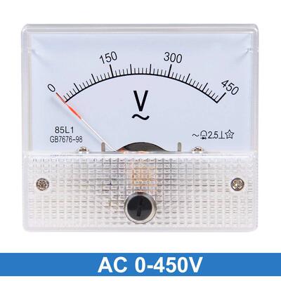 85L1-450V发电机指针式交流电压仪表250V300V500V1000V械伏特表头