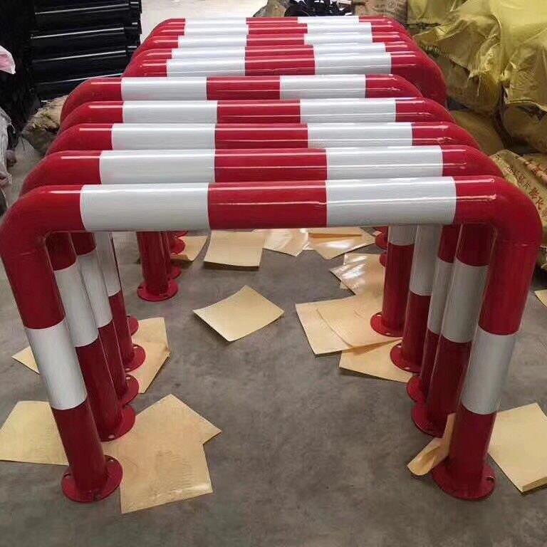 停车位钢管挡车器汽车车轮定位器车位限位器钢铁挡车杆阻车止退器