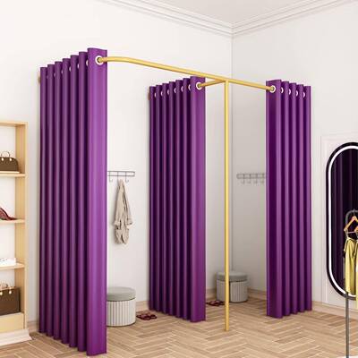 简室易更衣布帘隔断620帘男女F试间衣门帘型服装店换衣间定制换衣