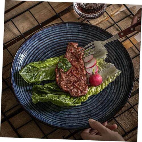 dinner plates ceramic steak plate dishes 西餐盘 western food