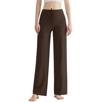 LAHN微喇叭裤女小个子九分裤高级感休闲宽松直筒高腰显瘦阔腿裤