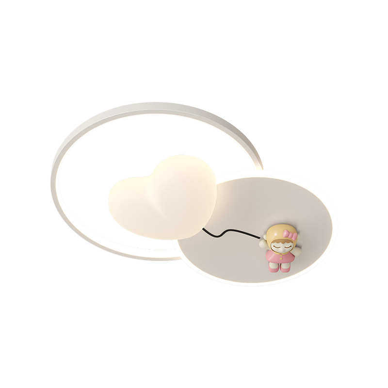 护眼儿童房吸顶灯奶油风温馨浪漫卡通可爱少女公主卧室灯中山灯具,家装灯饰光源,智能吸顶灯,淘宝优惠券,粉丝福利购,淘宝优惠卷