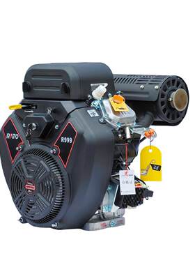 重庆润通双缸汽油发动机R999cc排量36马力24kw3600转工程机械