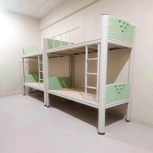 厂家供应铁艺床学生员工宿舍上下铺高低单双人公寓床双层床钢木床