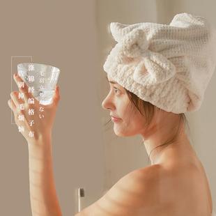 日本浴帽女洗头套可爱干发帽子超强吸水速干成人高端2023新款短发