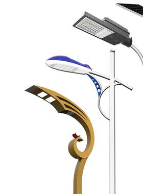厂家直供路灯户外庭院新农村一体化led超亮6米工程照明智能
