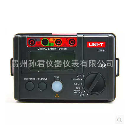 优利德(UNI-T)数显接地电阻测试仪 防雷数字摇表UT521/UT522