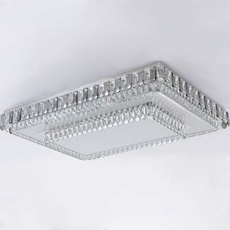 客厅主灯现代简约led轻奢水晶吸顶灯餐厅卧室长方形灯具组合套餐,家装灯饰光源,智能吸顶灯,淘宝优惠券,粉丝福利购,淘宝优惠卷