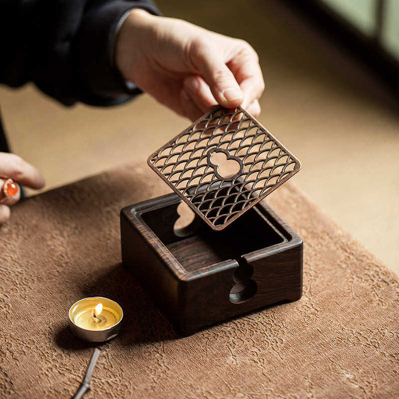 黑檀木温茶器茶具配件加热保温底座蜡烛煮茶底座烧茶暖茶炉保温器,餐饮具,茶具礼盒,淘宝优惠券,粉丝福利购,淘宝优惠卷