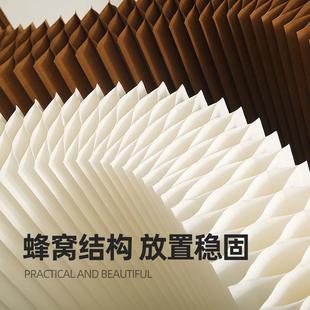 创意风琴纸墙折叠屏风房间办公室餐厅分隔挡板高隔断可移动屏余间