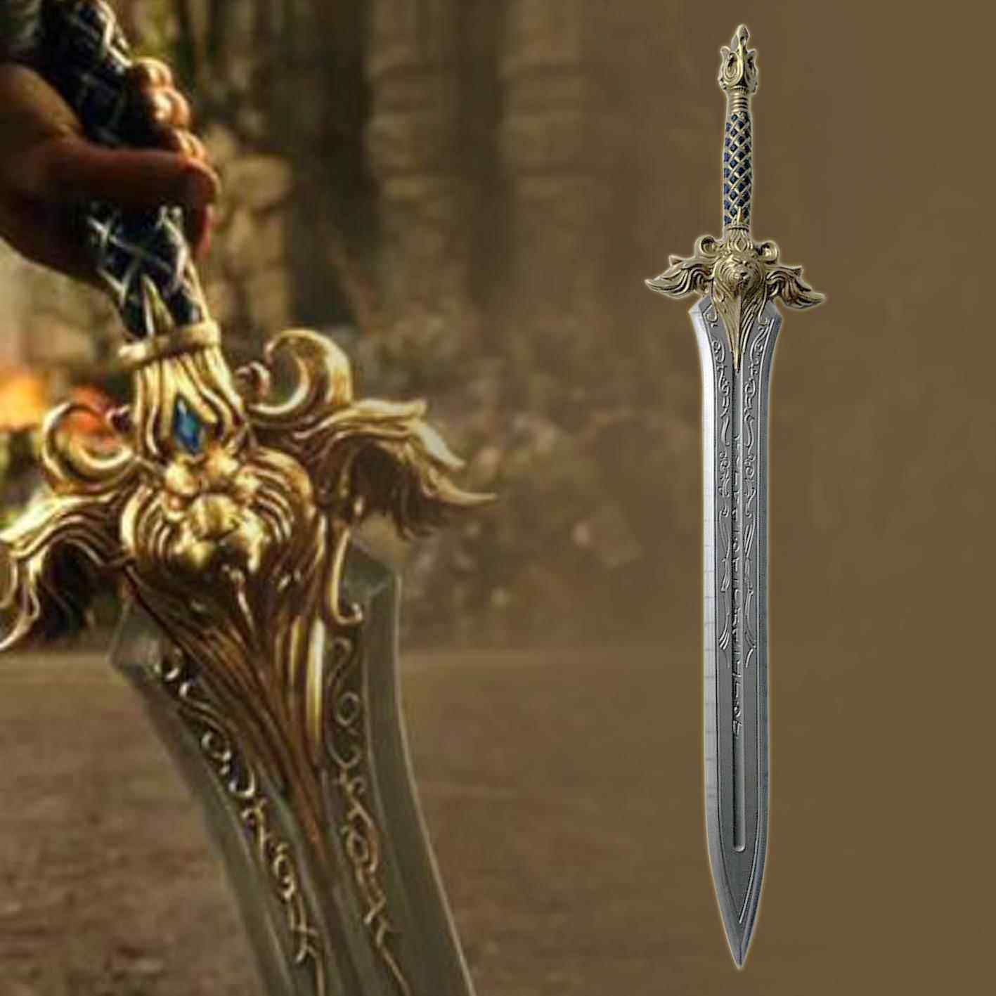 cos道具莱恩国王剑魔兽世界PU玩具武器霜之哀伤电影拍摄模型周边图片