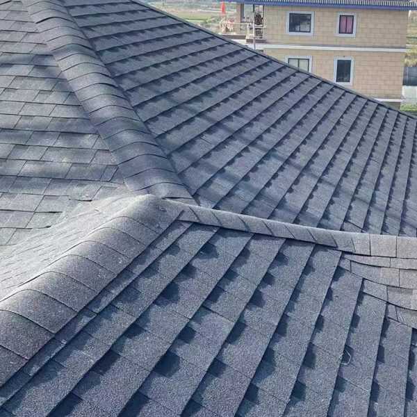 高档双层沥青瓦片屋顶自粘型别墅木屋房屋顶面防水玻纤瓦油毡瓦片