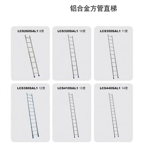 LCS260SAL1金锚铝合金方管直梯，LCS290SAL1，LCS320SAL1