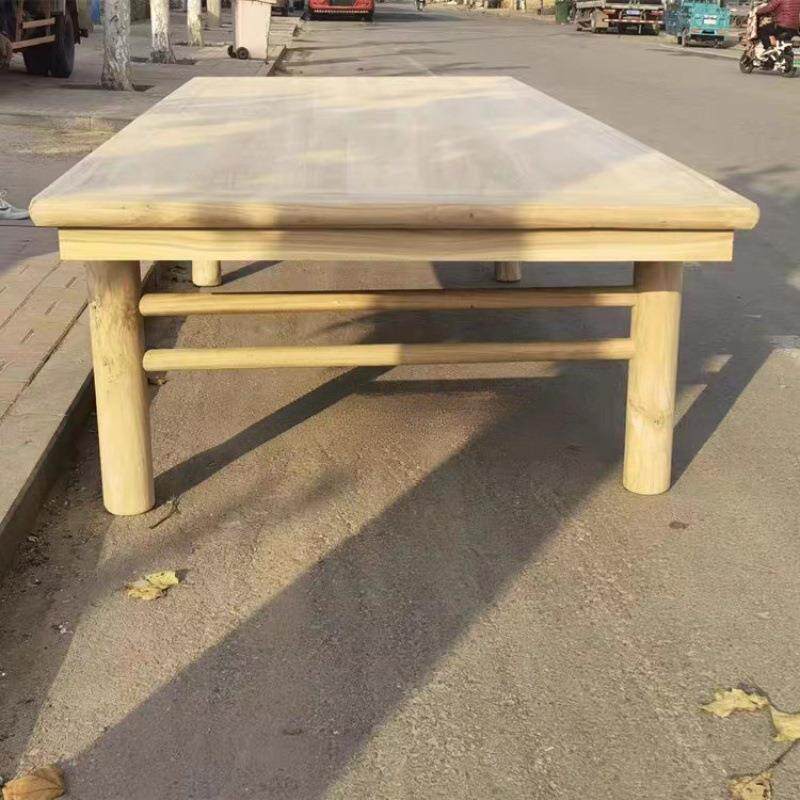 实木画案新中式白胚家具茶桌茶台白茬书桌字台老榆木工厂客厅