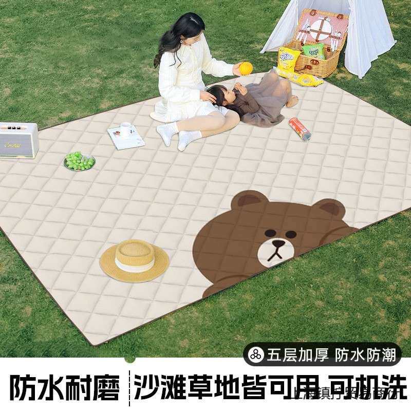 【不扎屁股】野餐垫防潮布加厚户外露营地垫防水便捷野炊野外防滑
