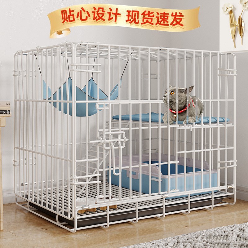猫笼家用室内宠物猫别墅双层三层免安装折叠式一体厕所车载猫笼子
