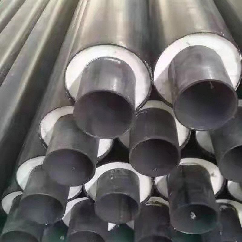 聚氨酯保温管高密无缝直缝焊度606接保温钢管硬质发泡保温管道现