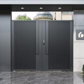 铝合金庭院门户外铝艺农村自建房院子门双开大门别墅围墙花园门楼