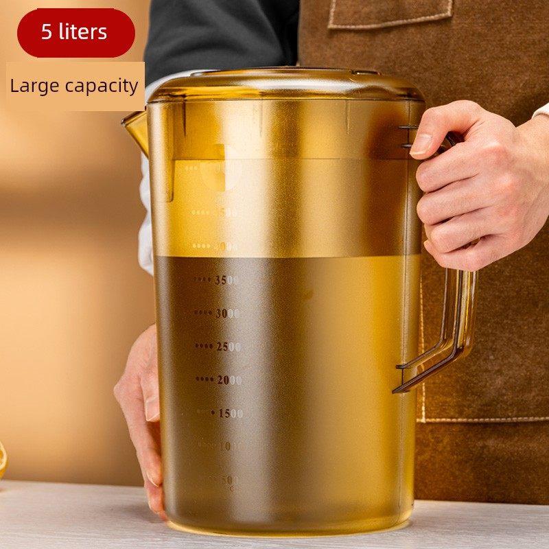 德国超大容量冷水壶耐热泡茶凉水壶接水壶量杯5L家用商用塑料扎壶