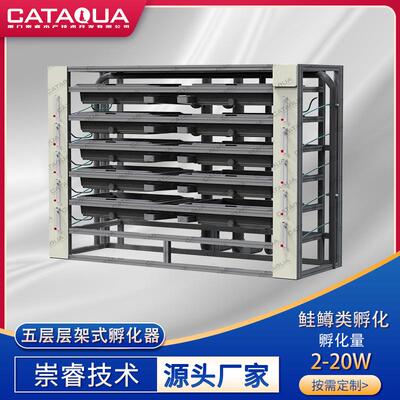 设计层架式孵化器精准控温鲑鱼虹鳟鱼循环水鱼卵孵化盘