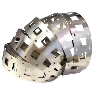 32650电池连接片双并支架款 螺丝孔0.2mm厚镀镍钢带34.5间距2并