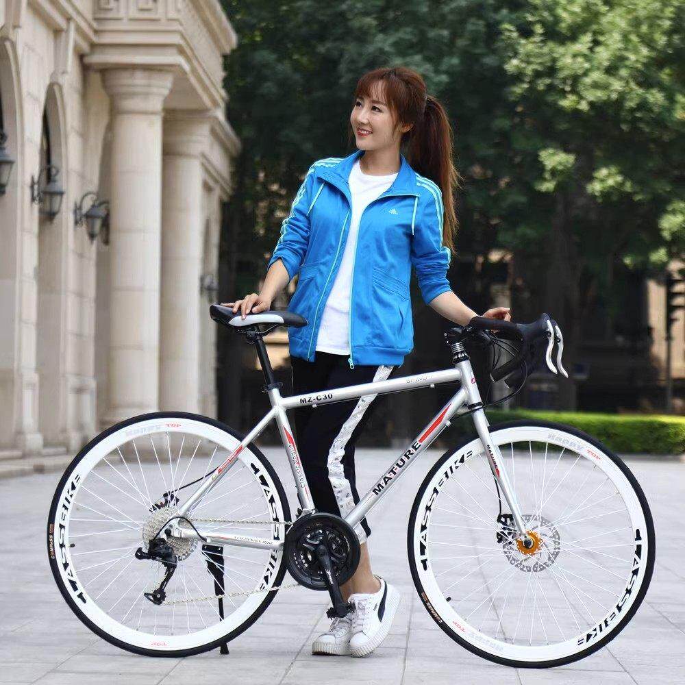 鹏音伴公路自行车赛车超轻成人男式直把单车超快城市弯把女变速700c男款配件