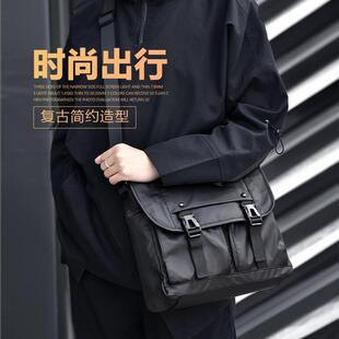 男士 休闲生运动风实用 外出便携包男短途旅行邮差包单肩斜挎包男式