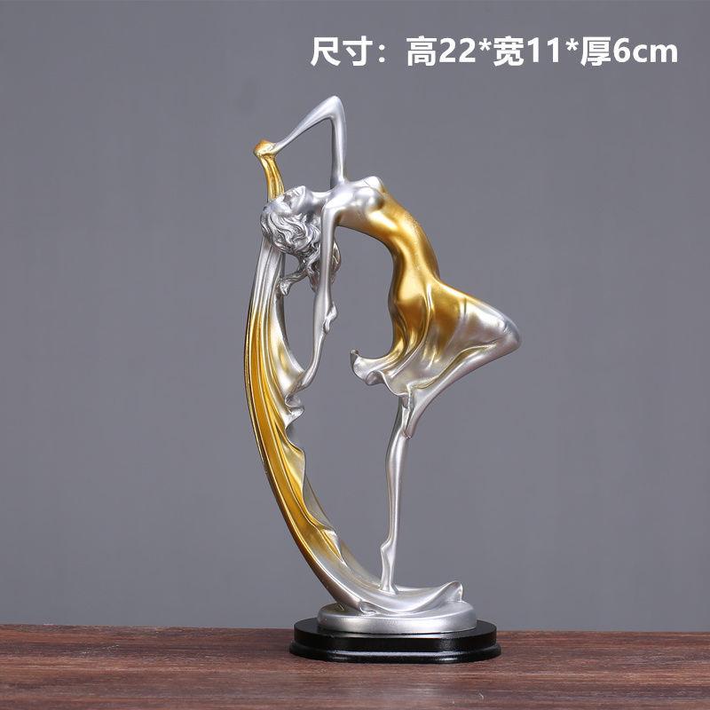 欧跳舞家女孩摆件优舞女人物摆设时1685466尚生日雅礼物居饰式品