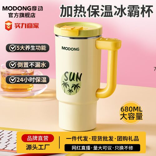 新款不锈钢便捷车载电热水杯小型户外旅行加热智能保温烧水杯
