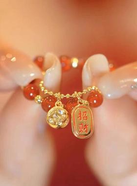 本命年红色招财小龙戒指高级指环