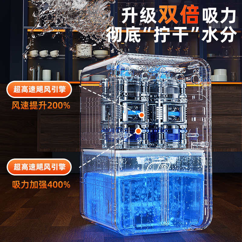 室内吸潮除湿机家用静音抽湿器回南天吸去湿干燥空气净化器一体机
