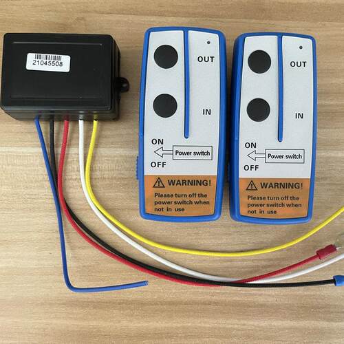 动汽车773通v用电绞盘线遥控器1无224v车载吊机配件越野自救牵引