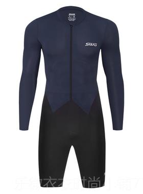 新款SWG铭胜春夏季连体骑行赛服短袖套装连公专业比紧身路自行车