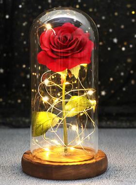 Wedding LED Enchanted Galaxy Rose Eternal Flower With Lights