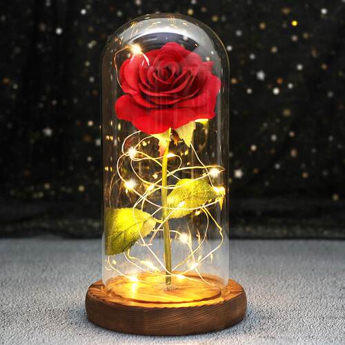 Wedding LED Enchanted Galaxy Rose Eternal Flower With Lights