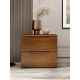 斯堪 纳维亚实木床头柜简单现代胡桃色完整存储迷你床边两个或三