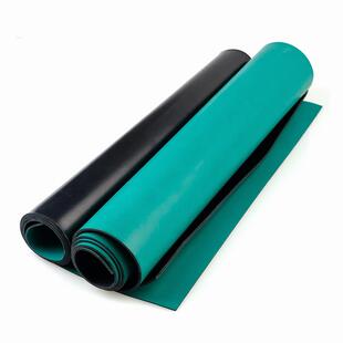 防静电台垫工作维修皮验实室桌垫绿耐高温橡色胶台FFR板橡胶垫抗