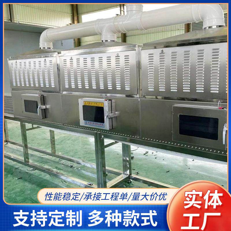 天津方型微波炉熟化烘干杀菌加工设备隧道式工业微波烘干机