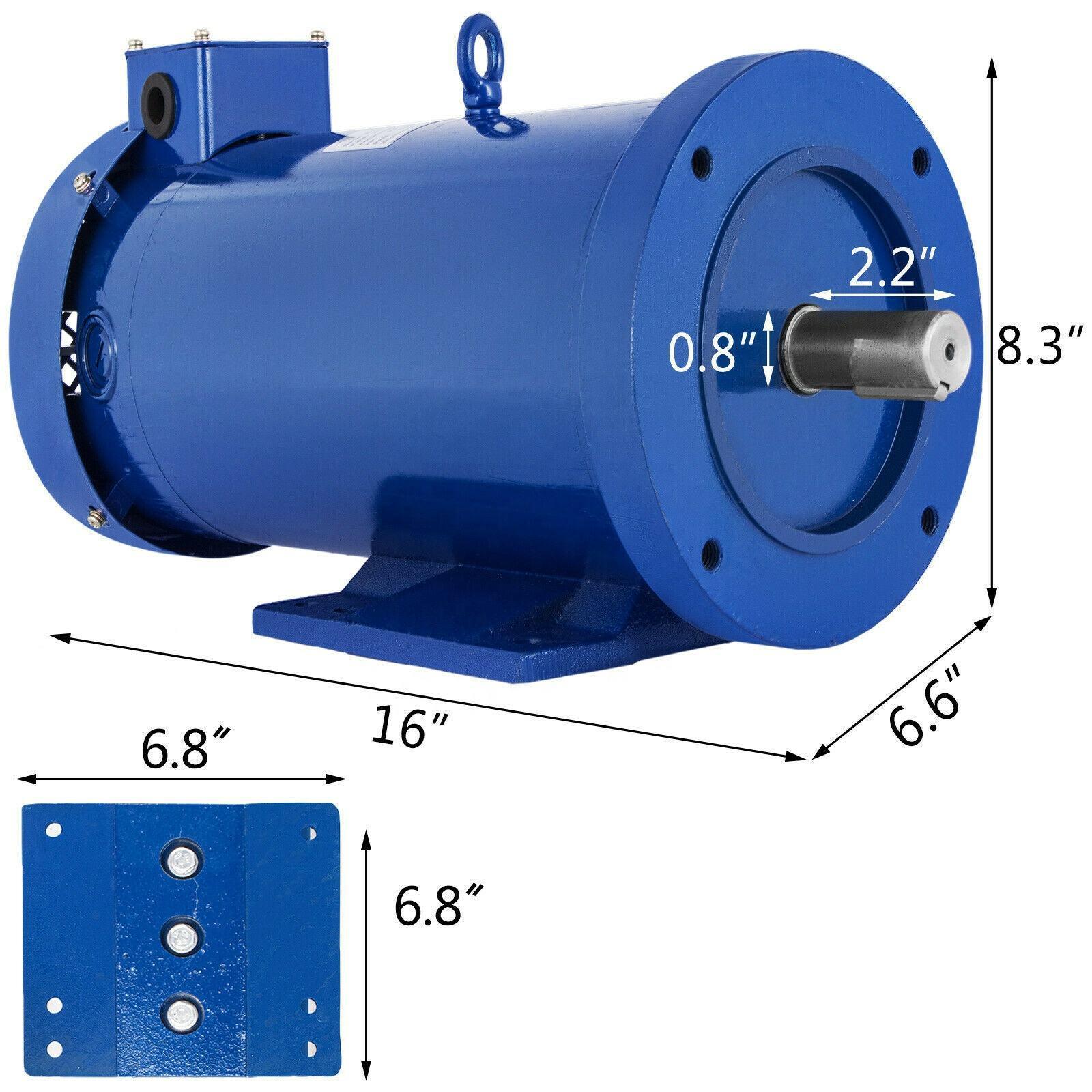 180V直流电机1500W2.0HP145TC框架1750RPMTEFC永磁直流电机