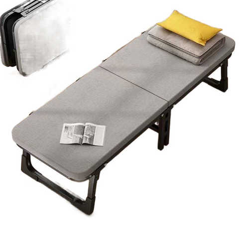 单人午休折叠床便携躺椅办公室午睡家用医院用陪护简易床