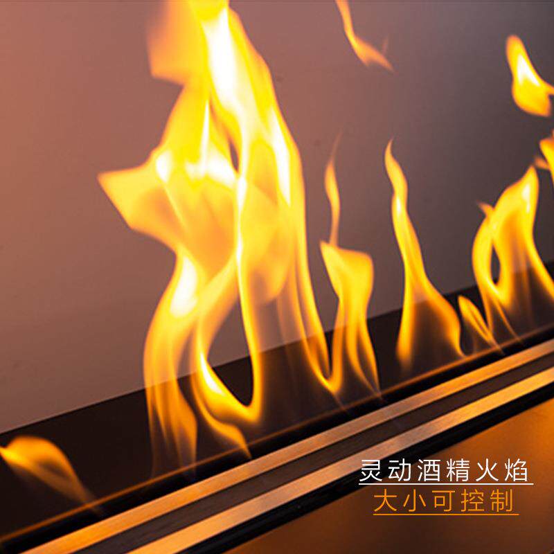 智能真火酒精壁炉室内外火炉简约嵌入电视柜家用装饰壁炉芯取暖炉