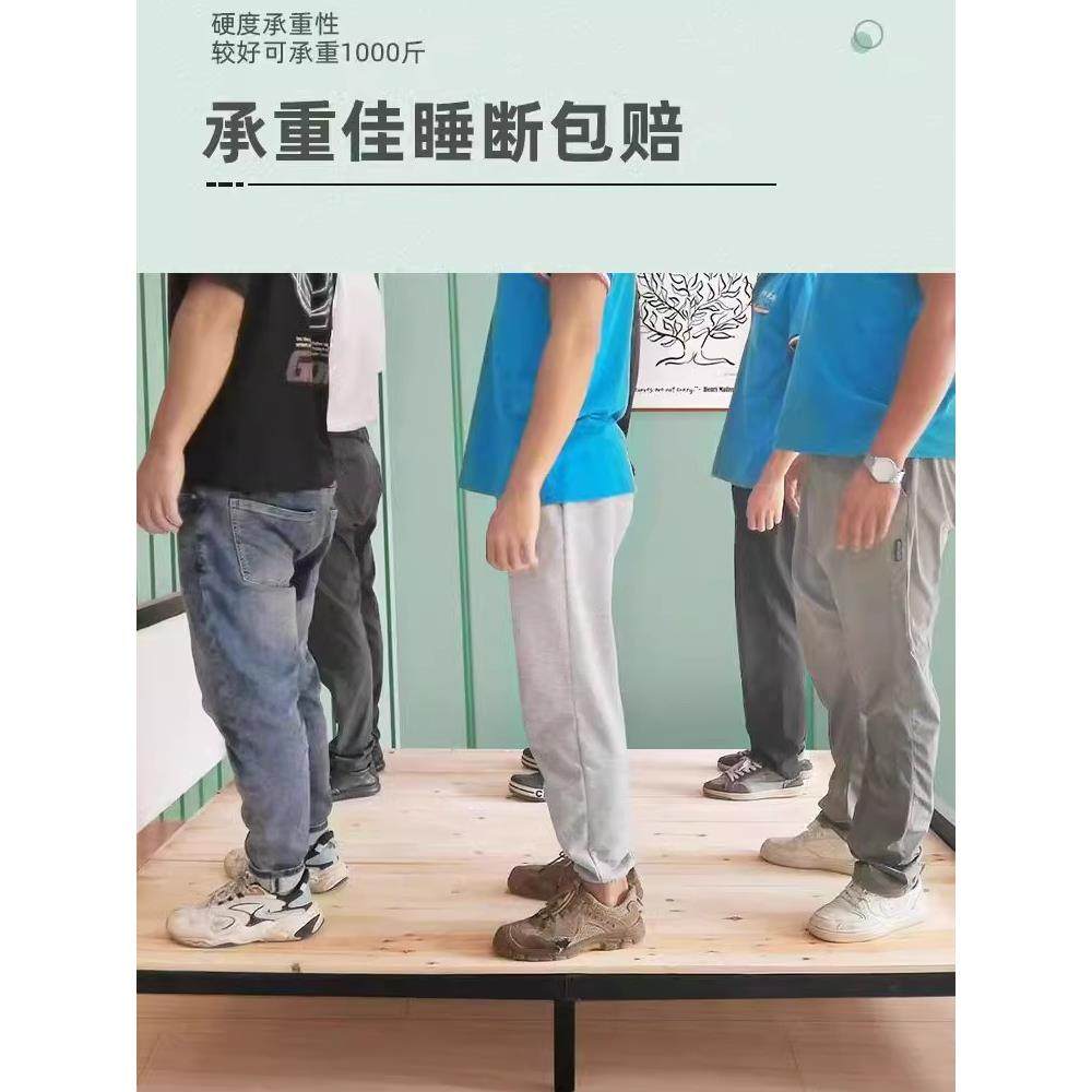 宿杉木床板舍上下铺整块木板木实实木护862腰床板排骨架床垫硬