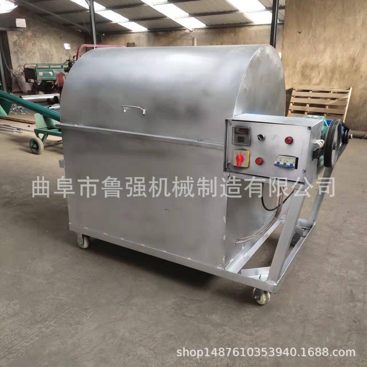 糖炒栗子材炒机 煤气加热炒核桃鲁强芝麻货锅 锈可做不钢质滚筒炒