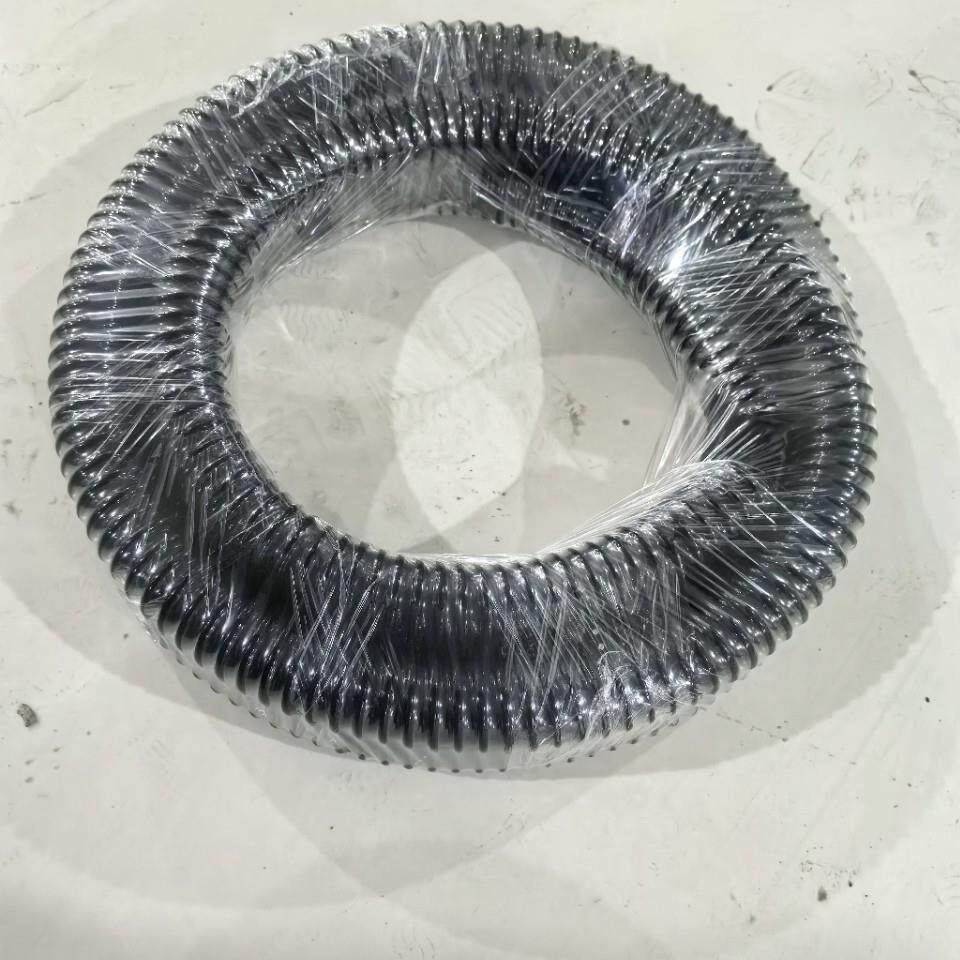 PVC螺旋塑筋软管负压管黑色排水管凸筋