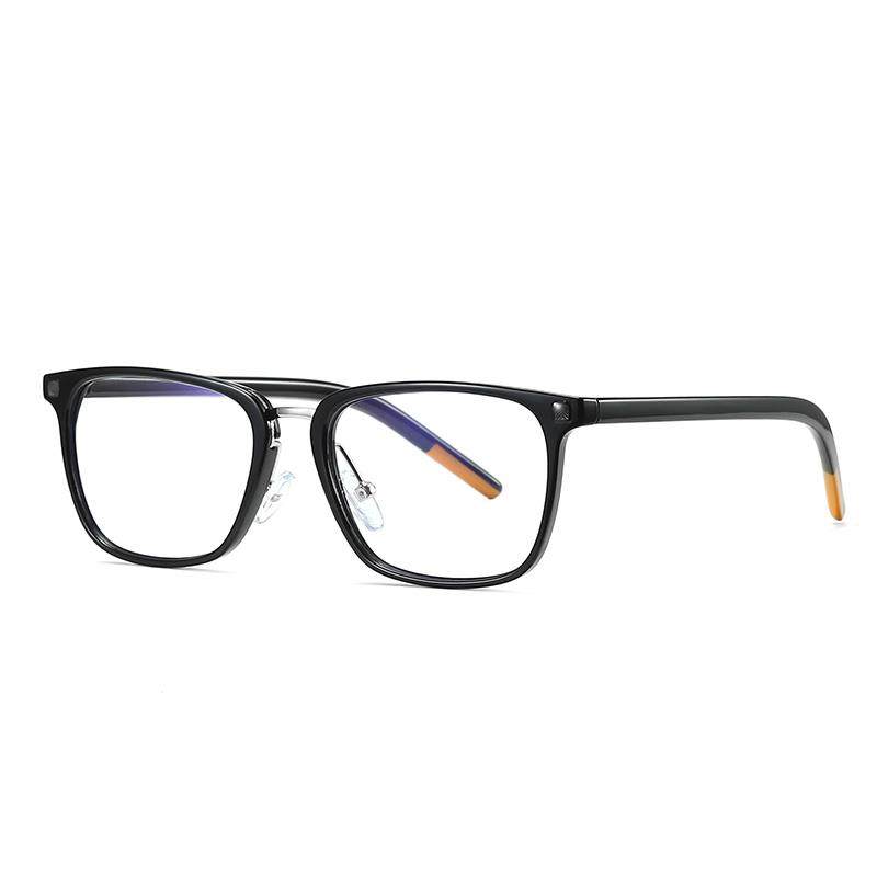 正品防蓝光辐射眼镜潮流素颜方框光男眼睛覆古黑框变色近平视护眼
